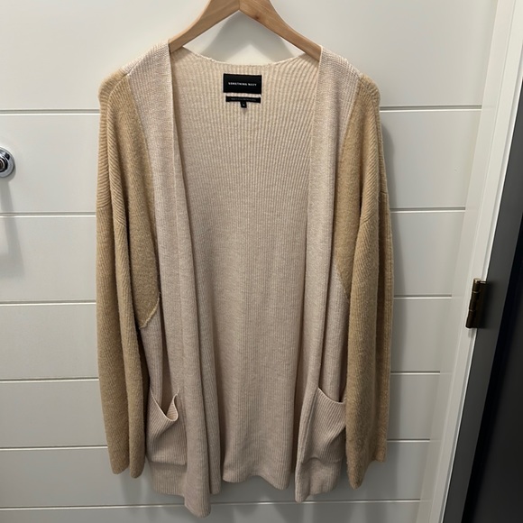 Something Navy Blocked Cardigan - Picture 2 of 3